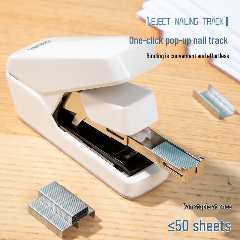 Deli Effort-Saving Flat-Clinch Stapler