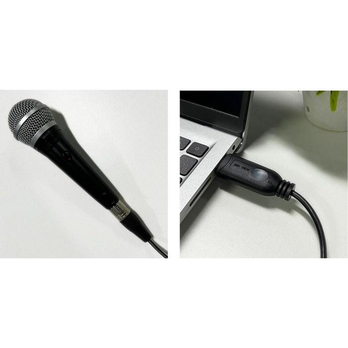 DSD TECH SH-AU20A USB to XLR Cable for Dynamic Microphones (5.9 ft) Black