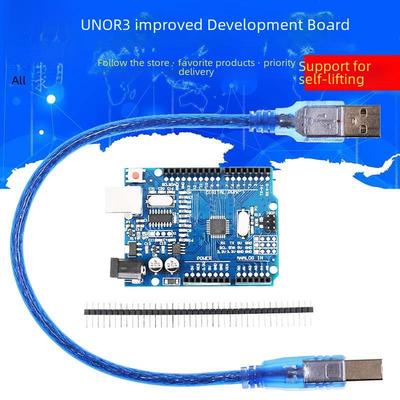 Enhanced UNO R3 (CH340G) with Data Cable & Pin Header: Upgraded Version