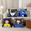 Cartoon Character Meguru Bachira Fashion Square Pillowcase Bedroom Sofa Room Ins Decoration Leisure