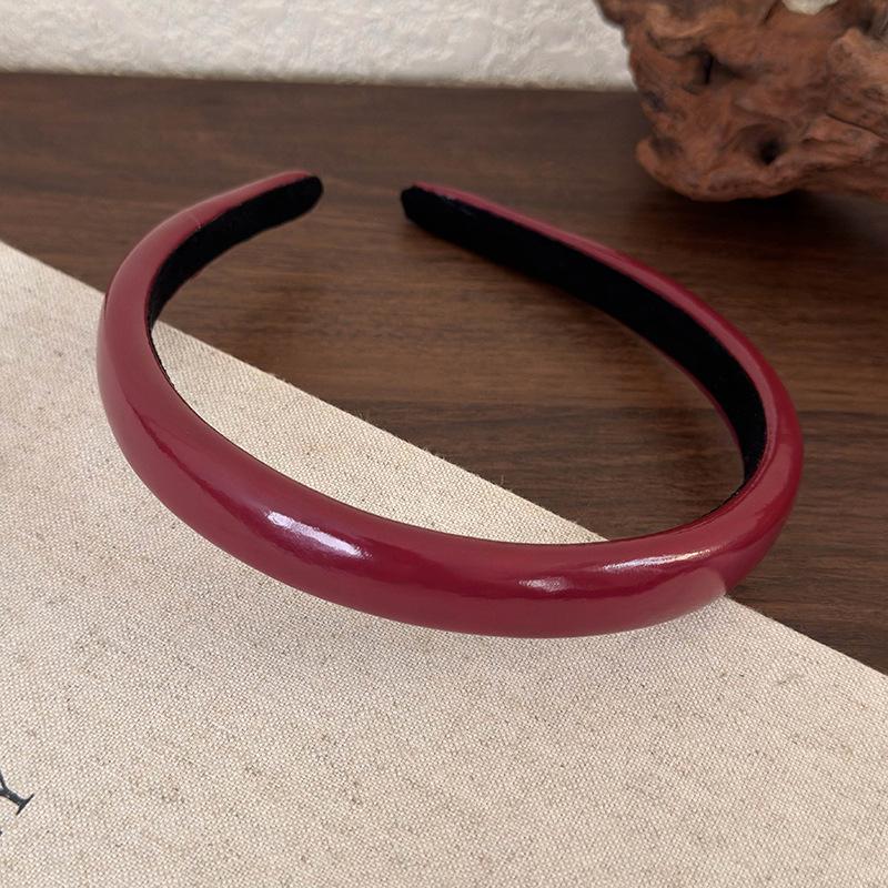 PU Leather Headbands for Women Girls Korean Style Wide Hairbands Elegant Female Hair Hoop Fashion Hair Accessories Headwear