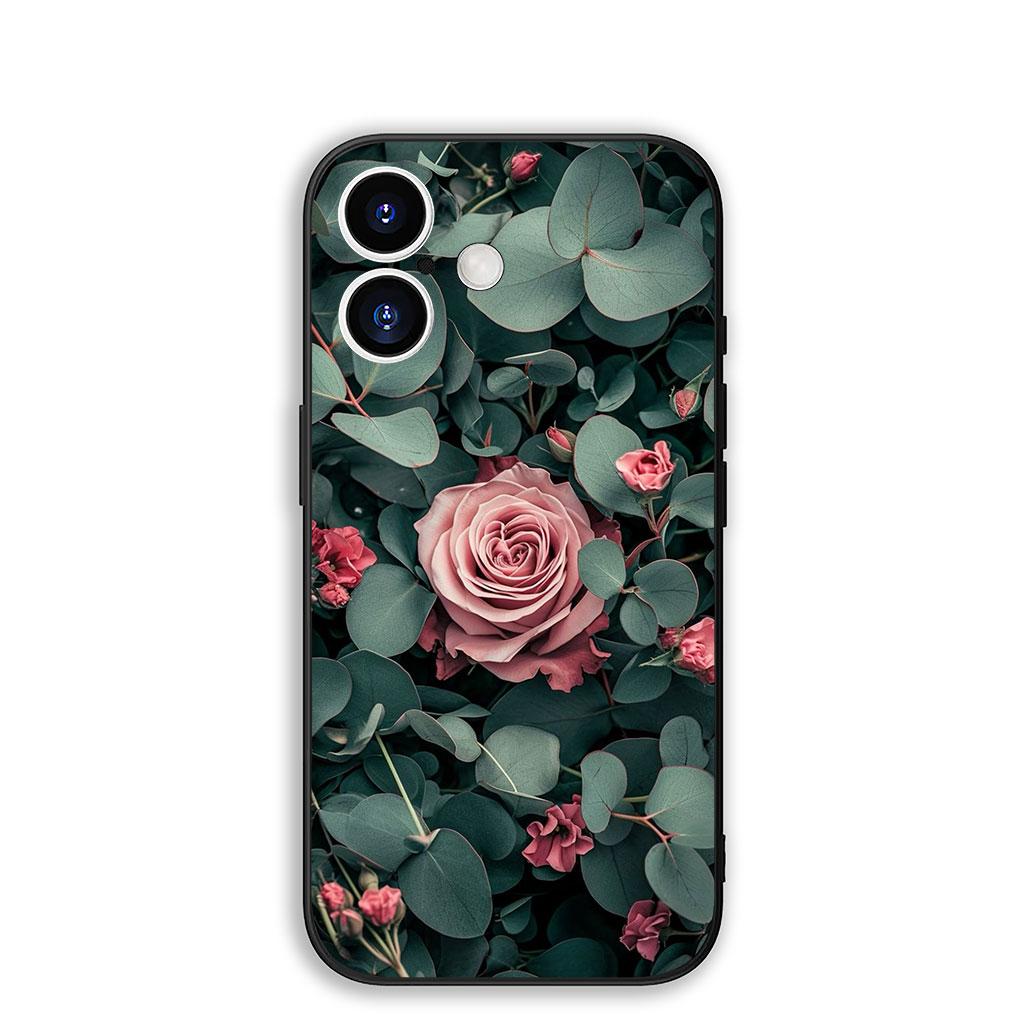 

Cover for Apple iPhone 17 16 Plus 13 12 Pro Max Mini X XR Xs ProMax 16E 15+ 17+ Air Phone Case Peony Rose Poppys Flower Bloom iPhone17 Pro Max
