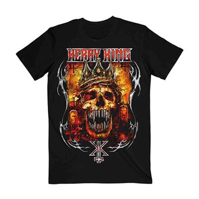 KERRY KING - Koszulka z czaszką i pociskiem Czarna Unisex S-5XL 1J0197 Koszulka Unisex