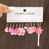 20 Pcs Cartoon Animal INS Earring Set For Women Simple Colorful Temperament Lovely Resin Fruit Drop Earring Trendy Jewelry Gifts