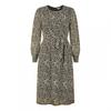 Womens/Ladies Leopard Print Crew Neck Skater Dress