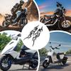 Fizepgo Motorcycle Sticker, Flame Decal - 2 Waterproof Emblem Design for Bumper Truck Golf Cart Mailbox Window Suitcase