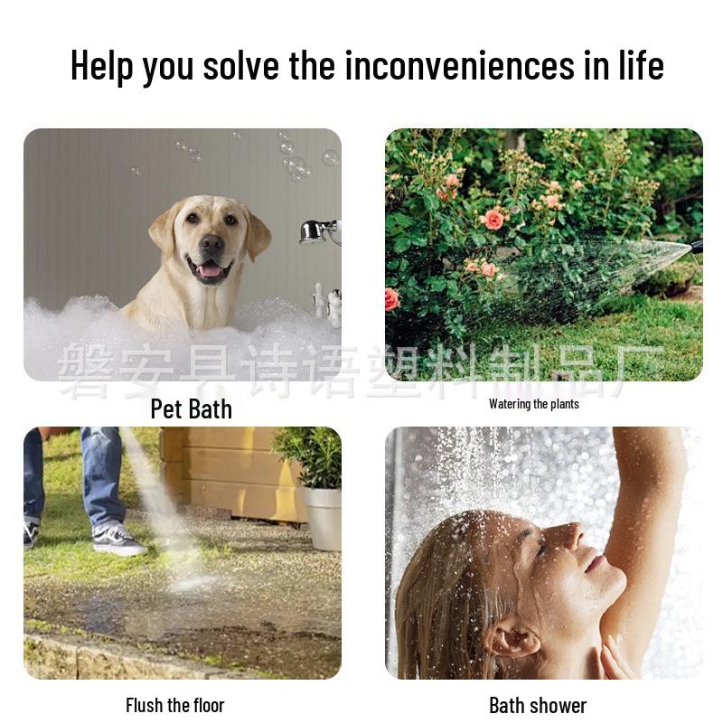 Pet Shower Head - Quick Connect Plastic Sprinkler for Cat & Dog Bathing