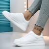 Plus Size Shoes for Men 36-45 Autumn Fashion Lace Up Platform Flats Casual Sneakers Women Couples White Shoes Men Shoes Footwear