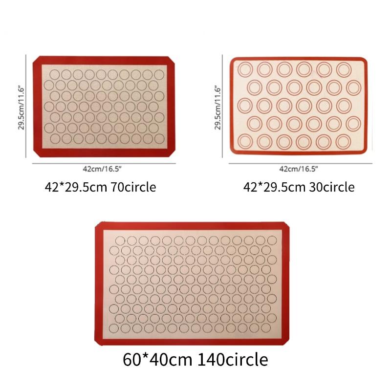 Macaron Silicone Baking Non Stick Mat Cookie Pad Rolling Dough Mats Baking Gadget for Oven Sheet Cake Bakeware Kitchen Tools