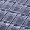 20 Grids Clear Nail Art Display Tray Glitter  Decor Storage Box Case
