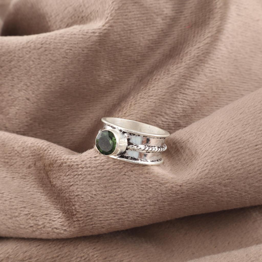 Green Tourmaline Gemstone Jewelry, 925 Sterling Silver Ring, Amazing Tourmaline Ring, Handmade Designer Jewelry For Women