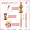 3/12pcs Beadable Pens – Plastic Bead Pens for Students, Schools & Offices, Ideal for DIY Projects & Gifting