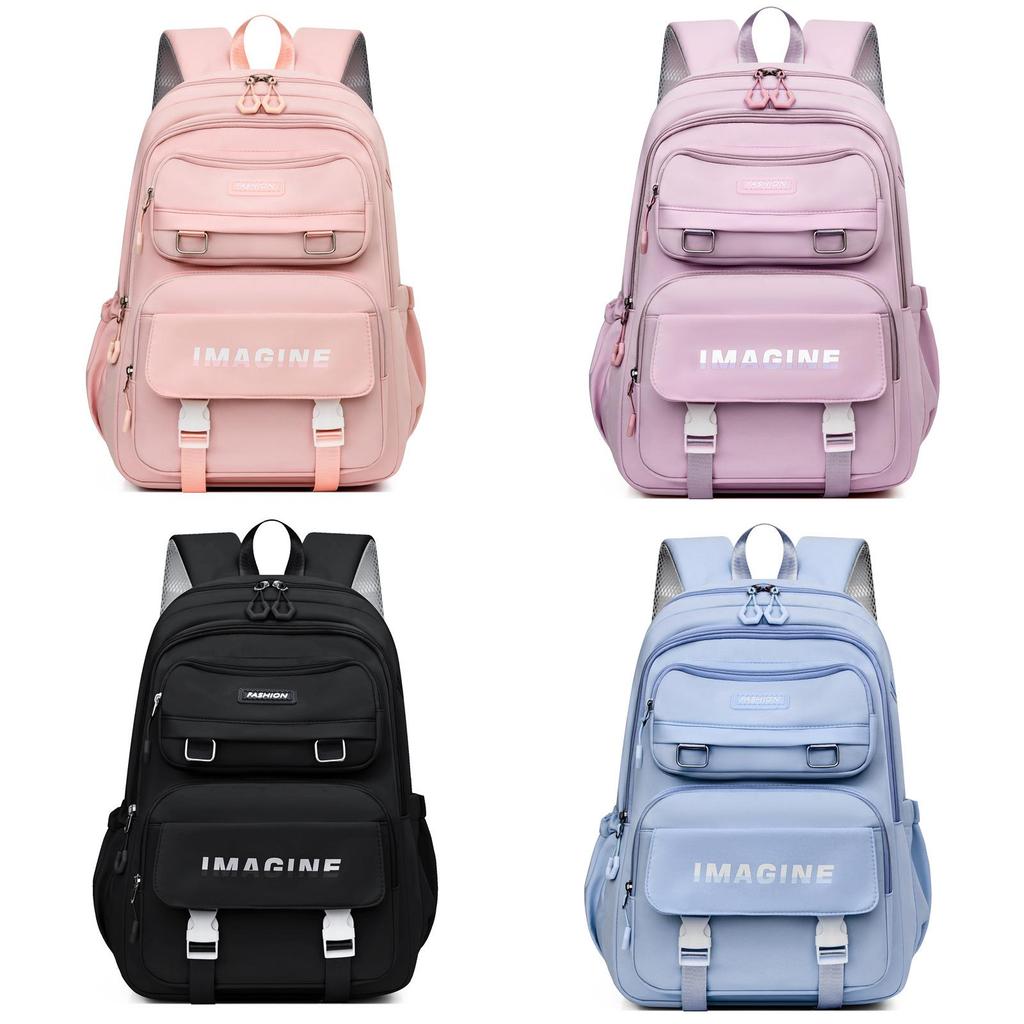 Oxford Cloth Girls School Backpack With Breathable Design For Middle School Students