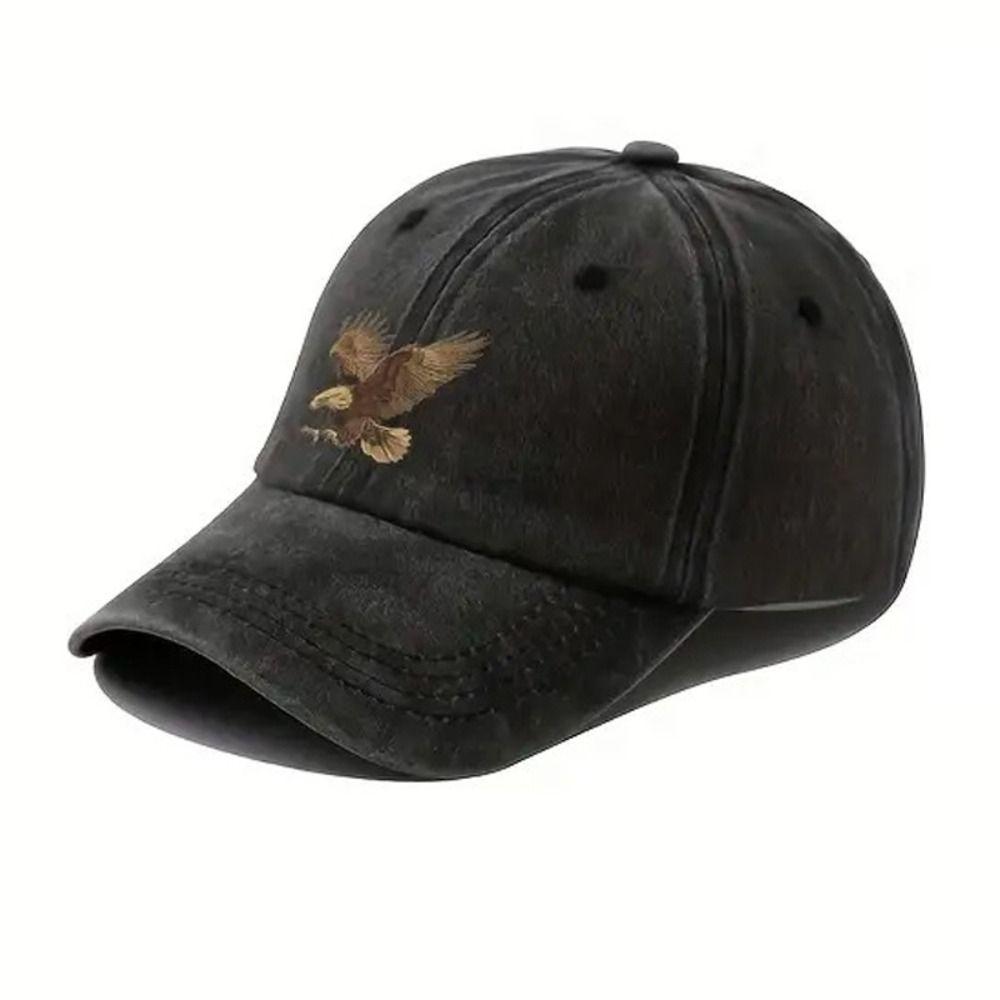 Adjustable Eagle Print Baseball Cap  For Man Women Hiking Fishing Vacation Exploration