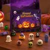 Huaqianguhh Halloween Advent Calendar, 24 Days Countdown Calendar with Pcs Slow Rising Squeeze Toys, Scary Collectible Dolls Gifts for Kids,