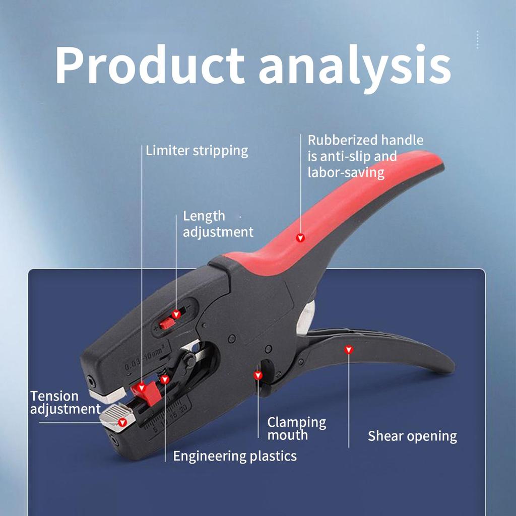 Electrical Wire Stripper Manual Cable Cutter Wire Stripping Tool Cable Wire Stripper Cutter Crimper Wire Stripper Tool