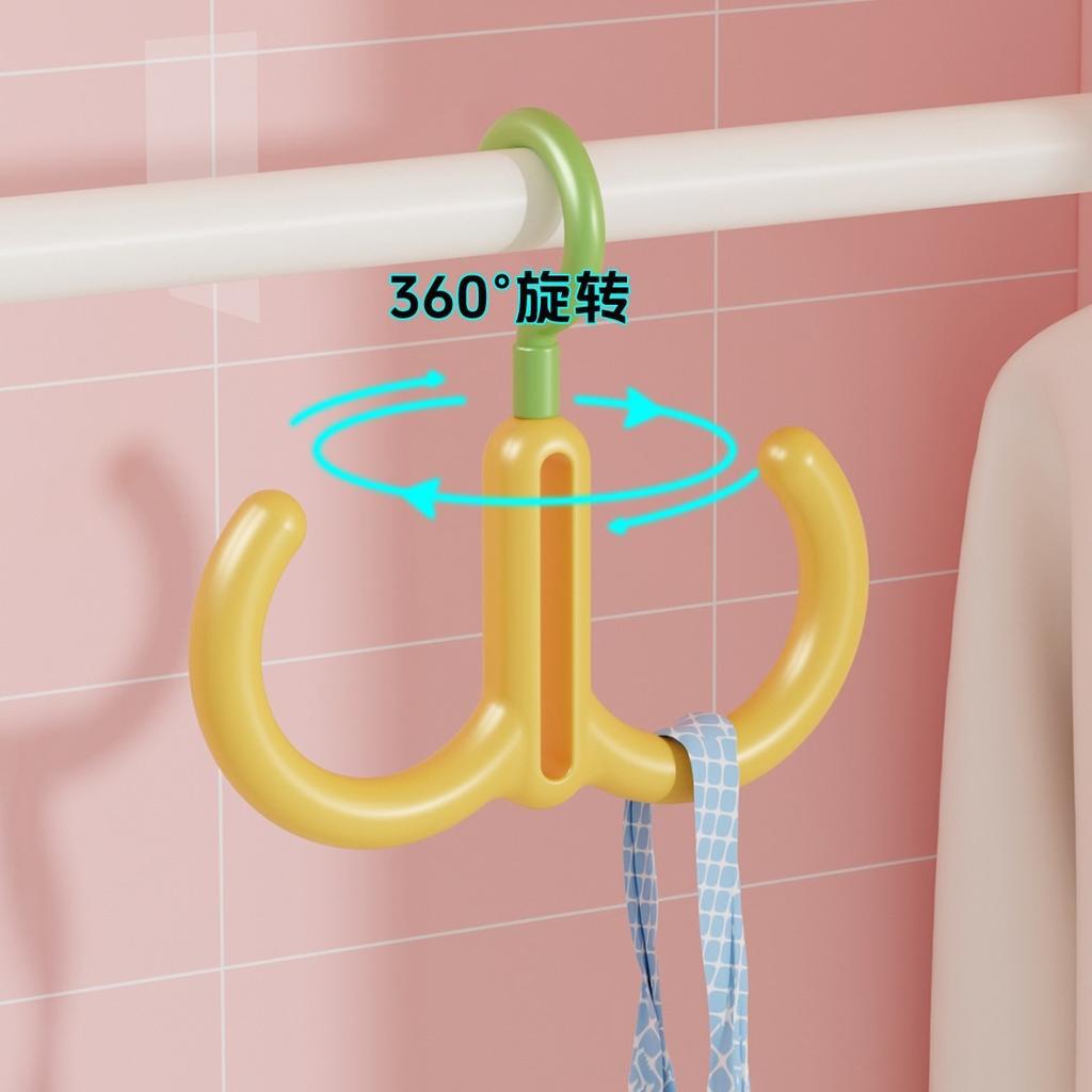 5pcs Rotatable Bag Storage Rack Scarf Belt Hanger Bag Hanging Rack Clothing Hangers Wardrobe Tie Closet Rack Organization