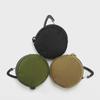 Compact Round Outdoor Waist Bag for Keys and Earphones