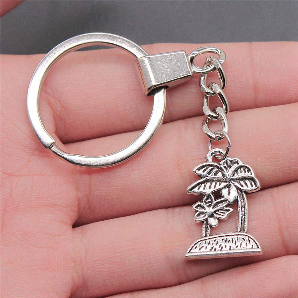 Tree of Life Nature Growth Pendant Antique Bronze Metal Keychain Trendy Gift for Nature Lovers