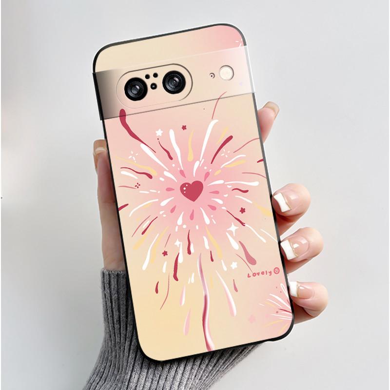 Casing For Google Pixel 8 Pro 8A Case Aesthetic Fashion Cute Cat Soft Silicone Shockproof Back Cover Ultra Slim Thin Phone Case