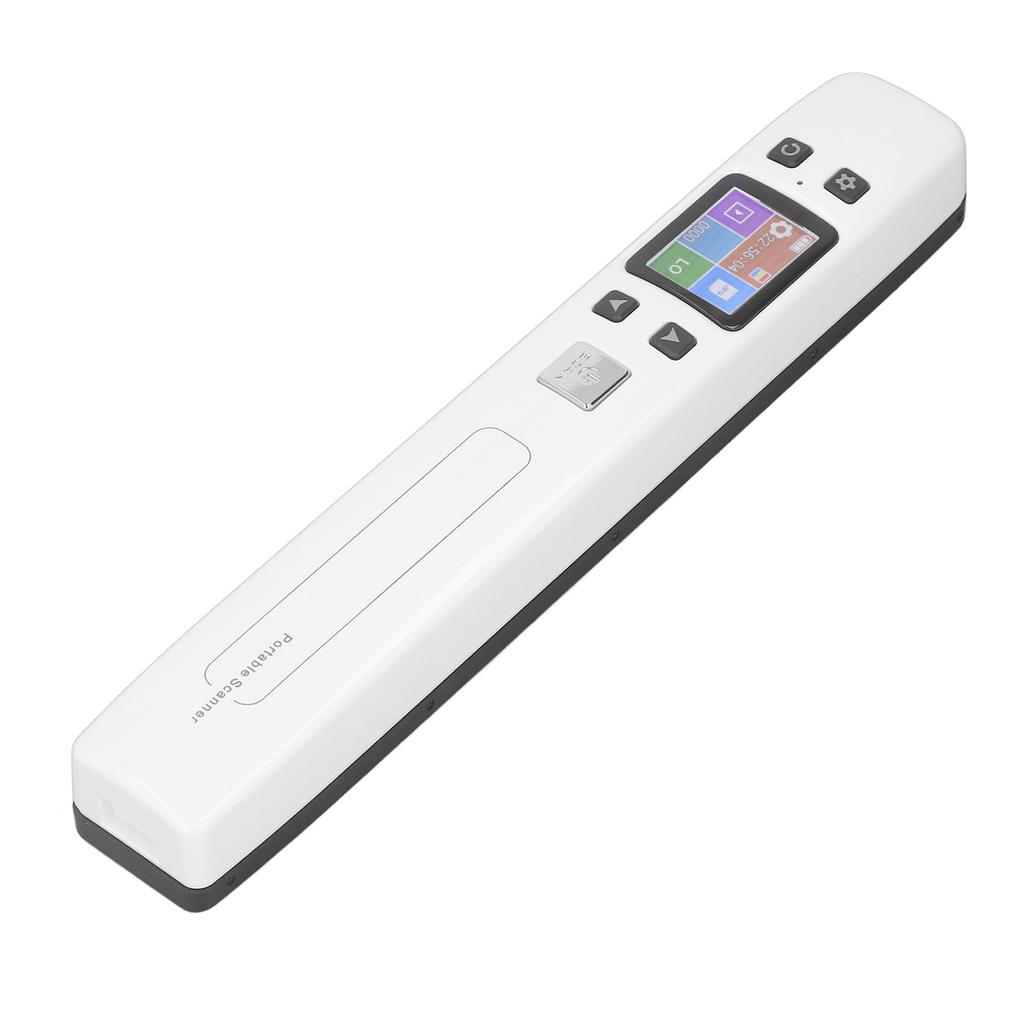 Portable Photo Scanner HD Color Screen Document Scanning Device for Home School Office Built In Battery White