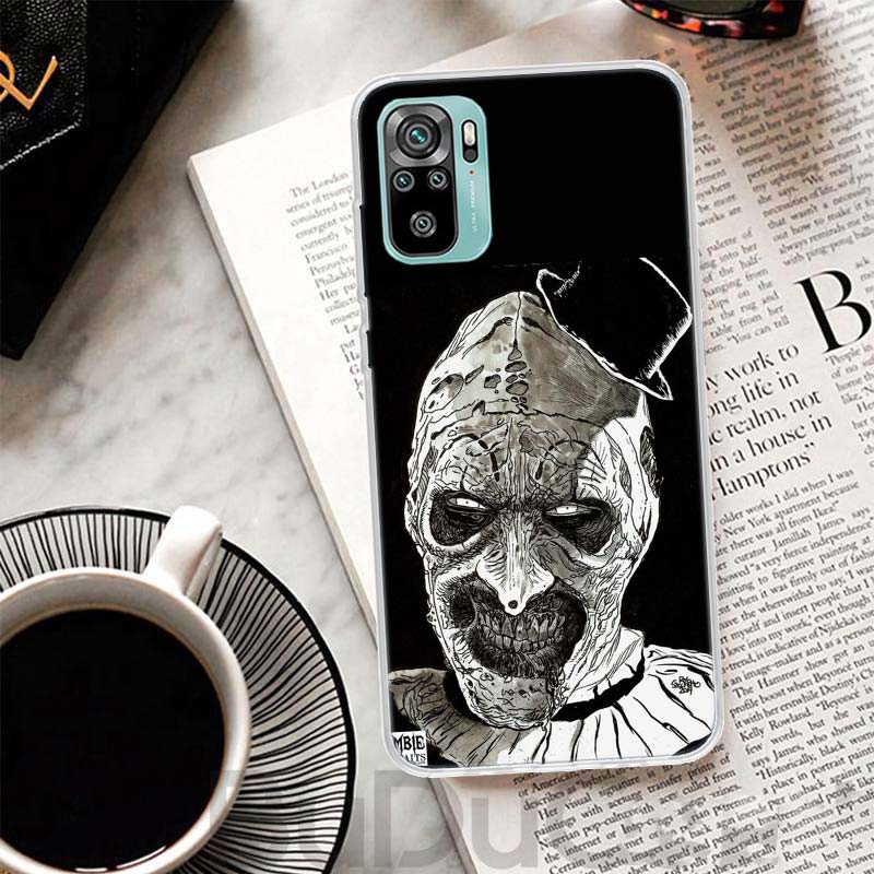 Horror Movie Terrifier Cover For Xiaomi Redmi Note 10 9S 9 8T 8 Pro 7 5 Mi 9T 10T 11T 12T 11 12 Lite 12X A3 A2 A1 Print Coque