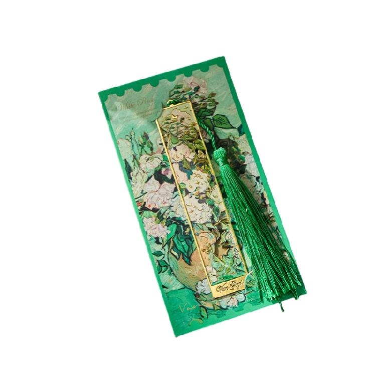 Scrapbooking Bookmarks Hollow Metal Book Marker with Tassels Book Marker for Teacher Book Lover Student Present