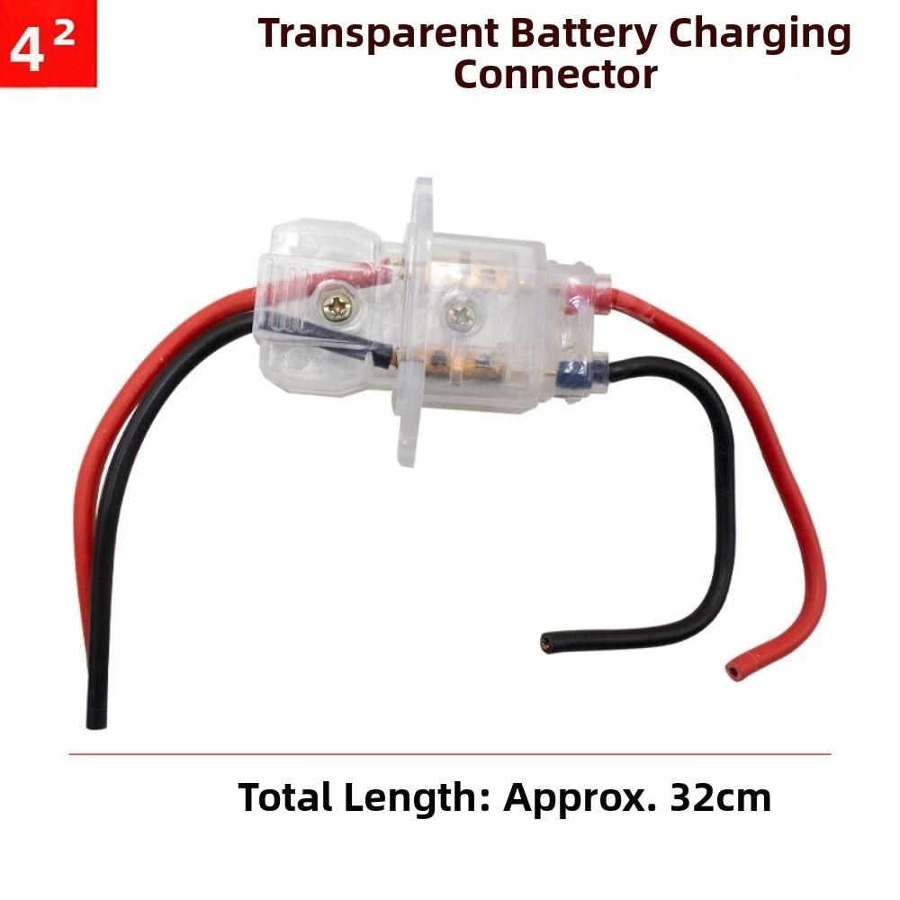 Waterproof Electric Vehicle Scooter Charging Tricycle Battery Charger Plug Accessory прозрачный