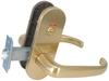 Miwa Lock ZLT980-8 Innen-Drückergarnitur Toilettenschloss, Gold, 0150-579