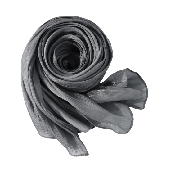Women Turban Large Size Long Scarf Satin Crepe Fabric Breathable Soft Sheen Headscarf Vacation Photography Sun Protection Shawl