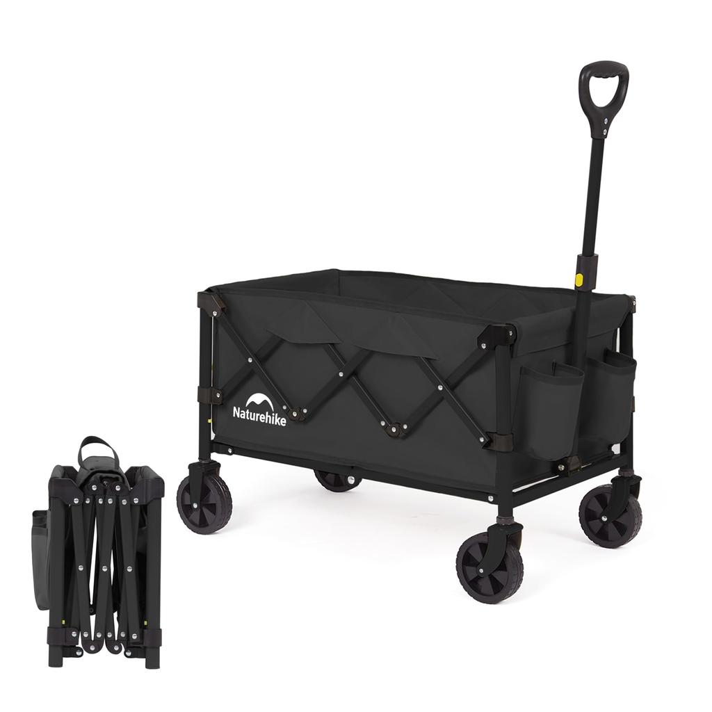 Naturehike Official Shop Carry Wagon Free Standing Storage Maximum Capacity 110L Load Capacity 100kg Compact Cover and Wheels Removable Connectable to