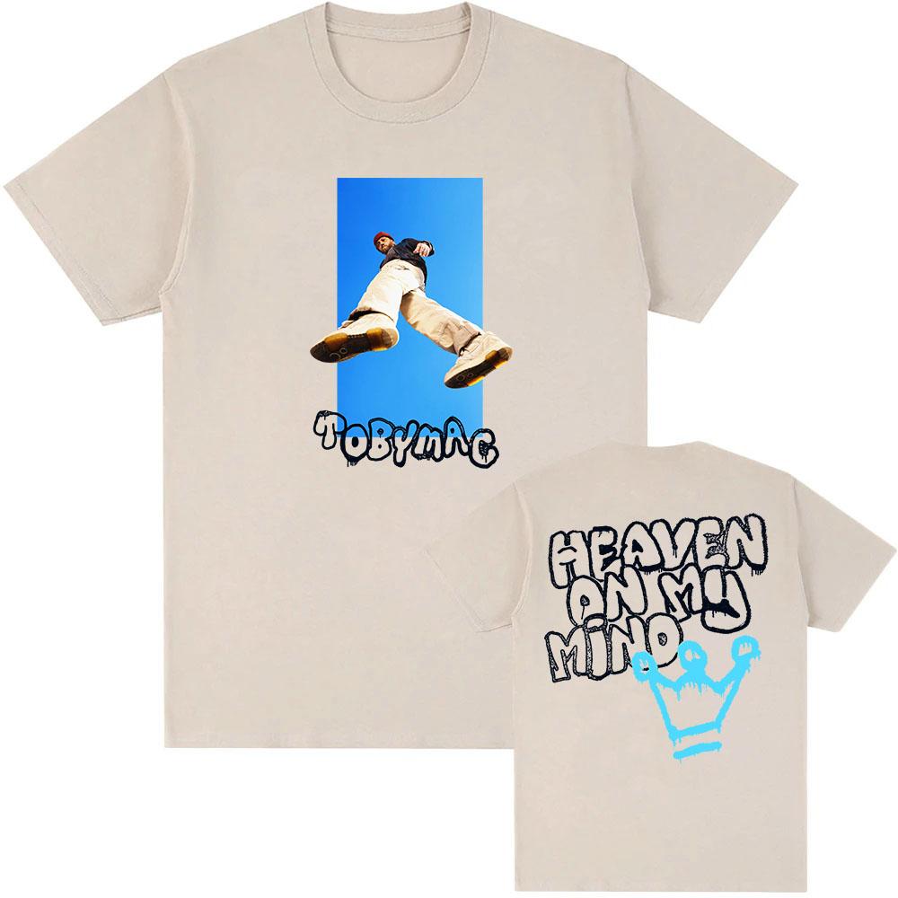 TOBYMAC Heaven on My Mind Tee Unisex Streetwear Singer Fashion Graphic Printing T-shirt Short Sleeve Cotton T Shirt