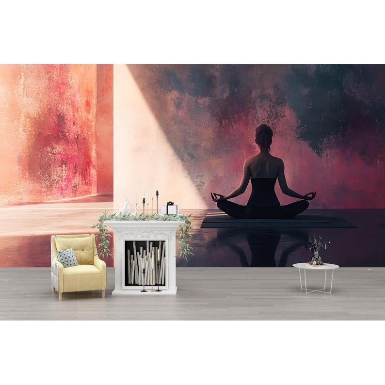 Yoga meditation tapestry 75x100 чёрный