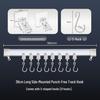 No-Drill Adhesive Curtain & Clothes Hanger with Hooks 