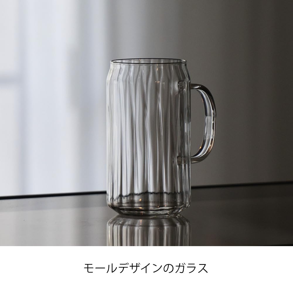 Hario Heat Resistant Glass Can 450mL Beer Glass Mug Dishwasher Microwave Safe Heat Resistant Glass Made In Japan HGK-450-M