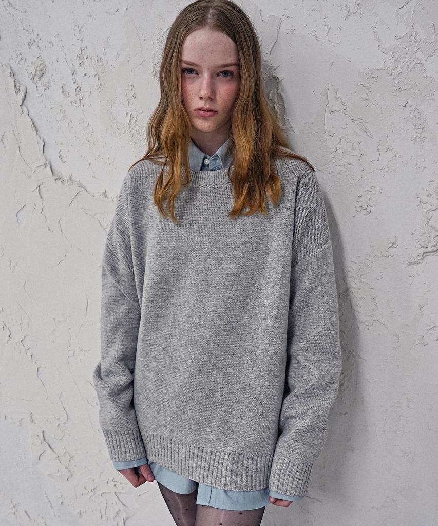 AVANDRESS Washable Crewneck Hachi Knit_8Colors