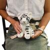 BHS3420 HANSA White Tiger Cub 19 with Santa Hat