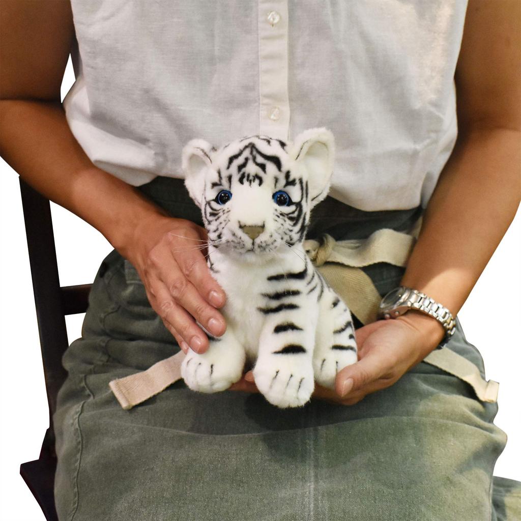 BHS3420 HANSA White Tiger Cub 19 with Santa Hat