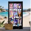 Kpop Demon Hunters Printed Beach Towel, Large Absorbent Quick Dry Towel for Summer Outdoor Swimming