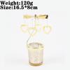 Love Wedding Candle Holders Snowflake Deer Fairy Rotating Candlestick Metal Tray Romantic Home Decoration Christmas Ornament
