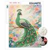 Peacock Pearl Kit 5D DIY Round Rhinestone Art Craft for Adults Home Wall Decoration Beginner Friendly Frameless Design