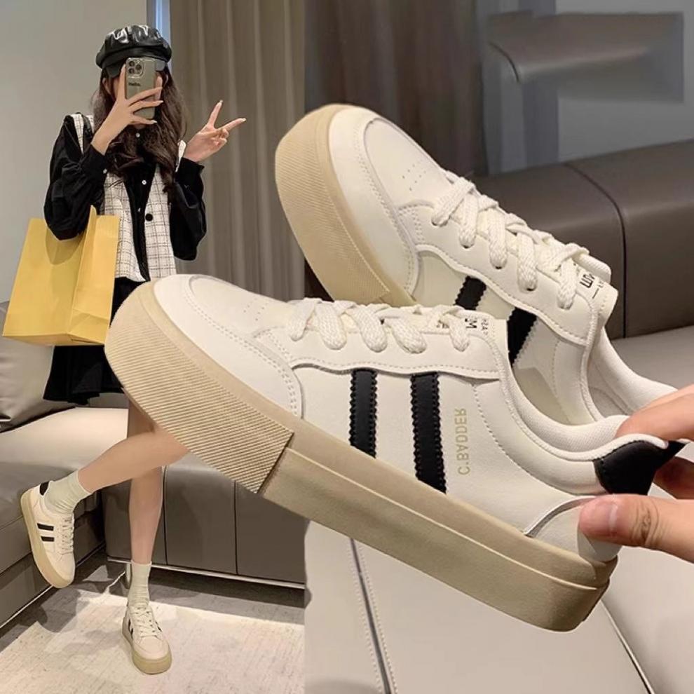 Board shoes women's retro spring and summer new little white shoes female students light and breathable ultra-light and thin waterproof women's