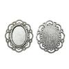 Bezel Connectors For Resin Crafts Fit Oval 13x18mm Photo Glass Dome Frames