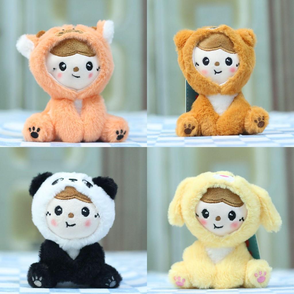 Cute Cartoon Panda Plush Toy Keychain Soft Stuffed Animal Doll Accessory For Bags