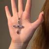 Sweet Cool Wind Spicy Girl Cross Necklace Female Heavy Set Diamond Gothic Europe The United States Y2k Necklace Design Gift