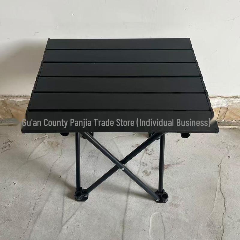 Portable Outdoor Carbon Steel Folding Table for Camping and Barbecues