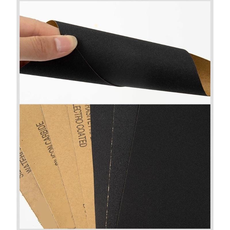 Long Last Durability Abrasive Paper 60-2000 Grit Sandpaper Ideal For Automotive DIY Projects Flexible Backing