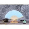 1 Peça Ventilador de Dança de Mão Estilo Chinês Padrão Personalizado Ventilador Dobrável de Bambu Ventilador de Mão para Casamento Ventilador de Flor de Bambu
