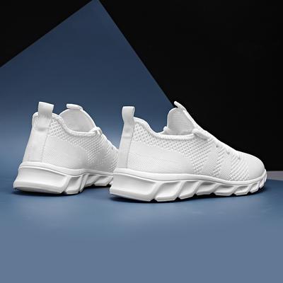 Men Casual Sport Shoes Light Sneakers White Outdoor Breathable Mesh Black Running Shoes Athletic Jogging Tennis Shoes