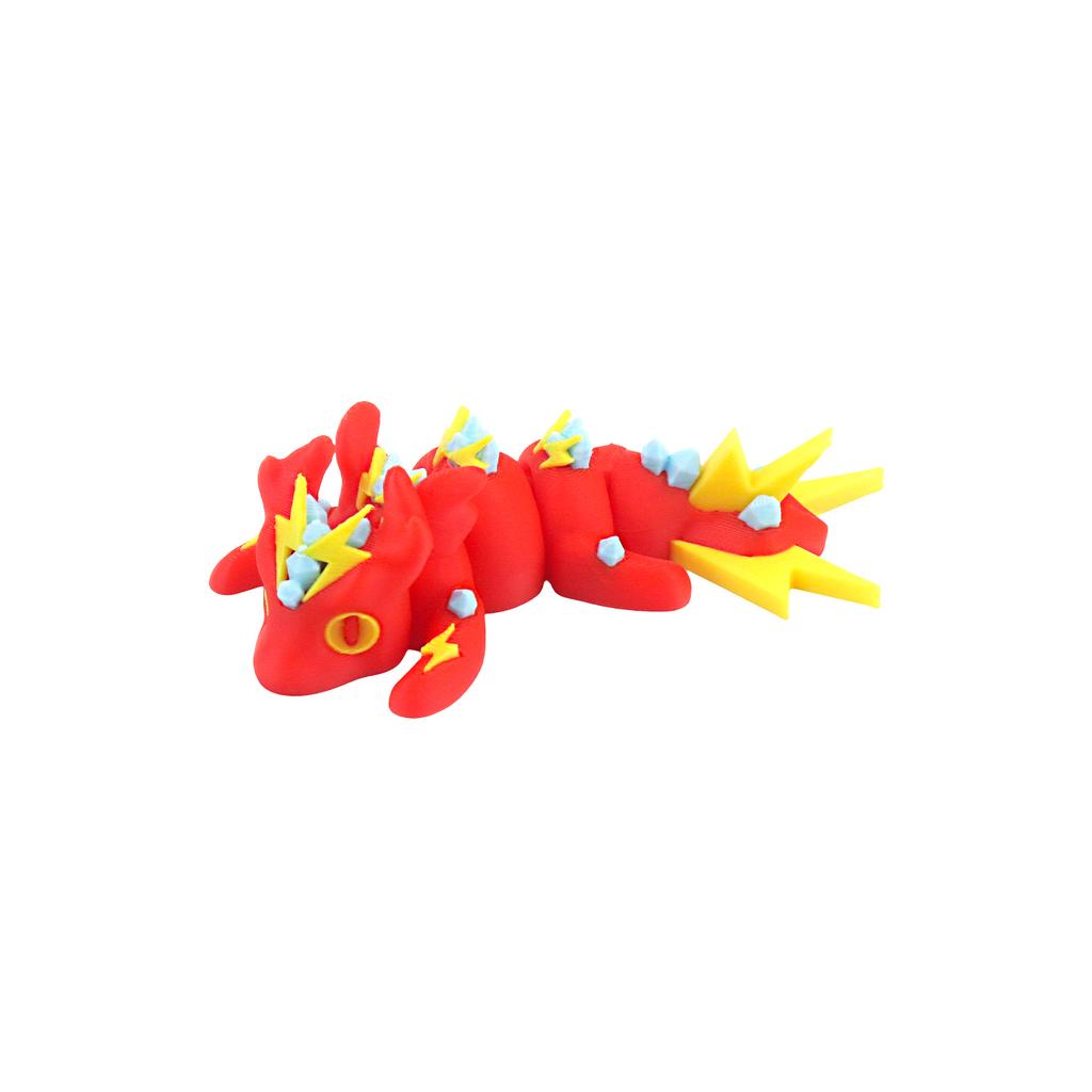 3D Printed Lightning Dragon, With Movable Joints, Collecting And Displaying Art Pieces, And Complex Designed Dragon Toys